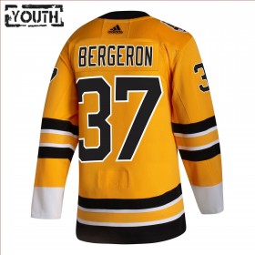 Boston Bruins Patrice Bergeron 37 2020-21 Reverse Retro Authentic Shirt - Kinderen